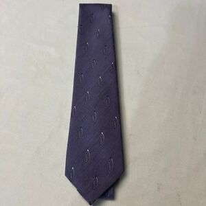 Austin Manor Mens Necktie Purple Paisley Print Business‎ Career Formal Tie